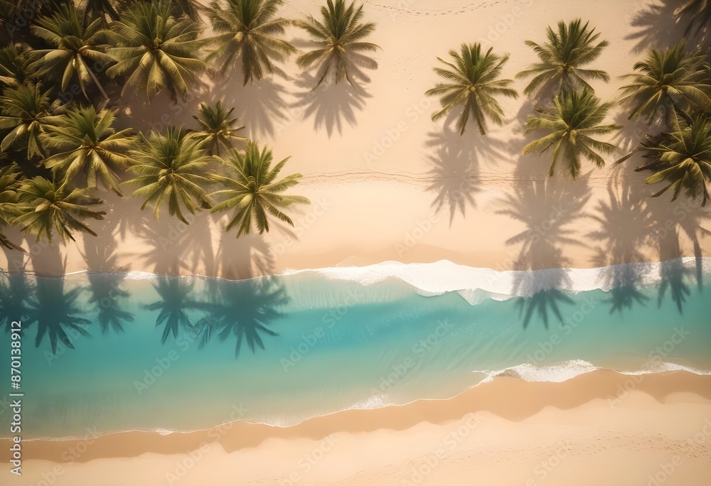 Fototapeta premium palm tree on the beach