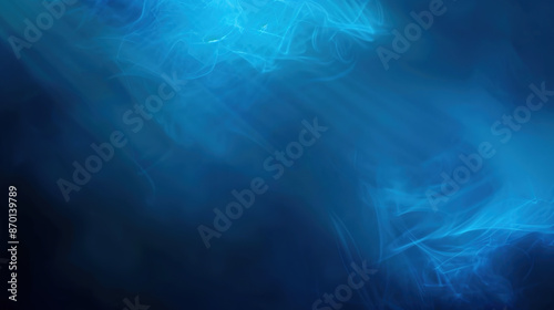 Abstract Luxury Gradient Blue Background: Smooth Dark Blue with Black Vignette Studio