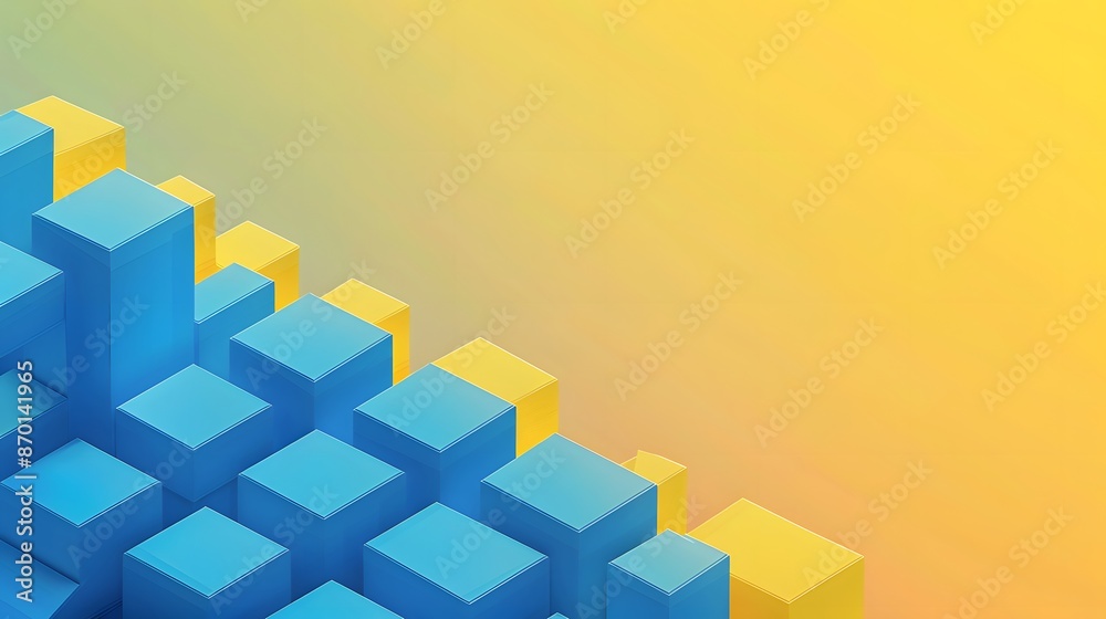 blue and yellow modern geometric background blue and yellow modern geometric background