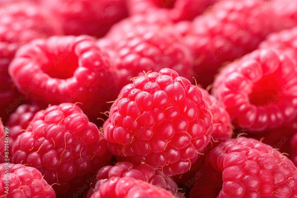 Close-up of Fresh Raspberries