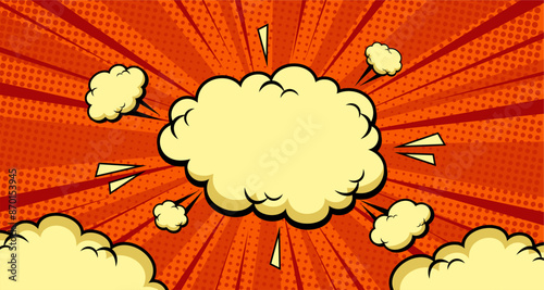 Comics boom backgrounds. Bang design. Hand drawn vector illustration