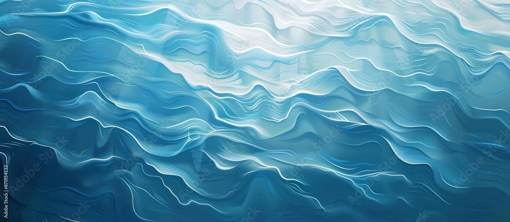 Obraz premium Abstract Blue and White Swirling Pattern