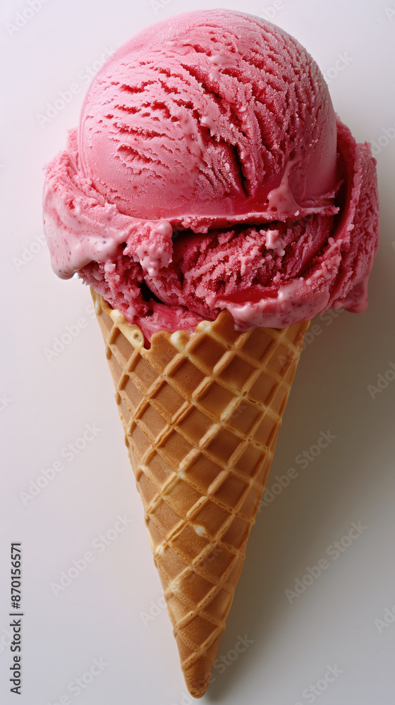 Ice cream cone isolated on white background. Ice cream cone isolated on white background.