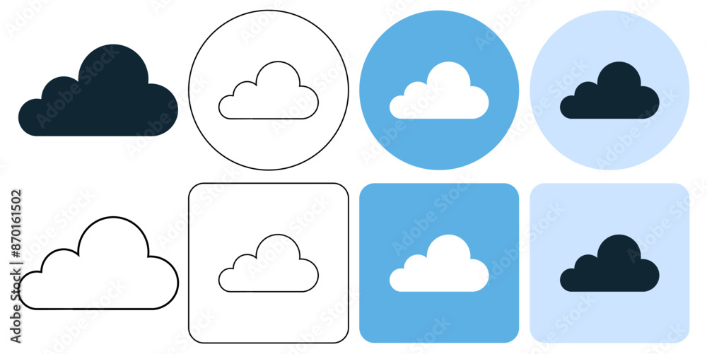 cloud, storage data, shady days, cloudy weather, icon symbol stroke line and glyph cloud, storage data, shady days, cloudy weather, icon symbol stroke line and glyph