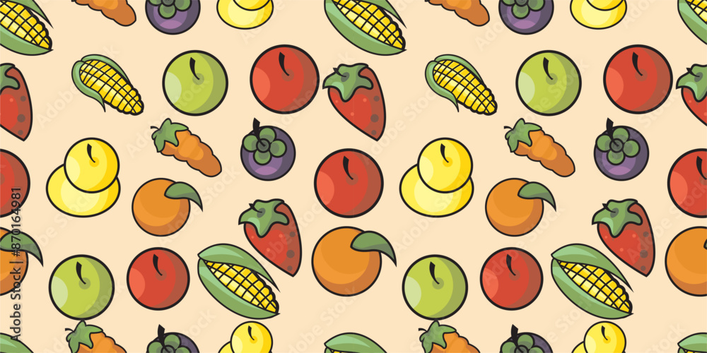 fruit. Seamless Pattern fruit. Seamless Pattern