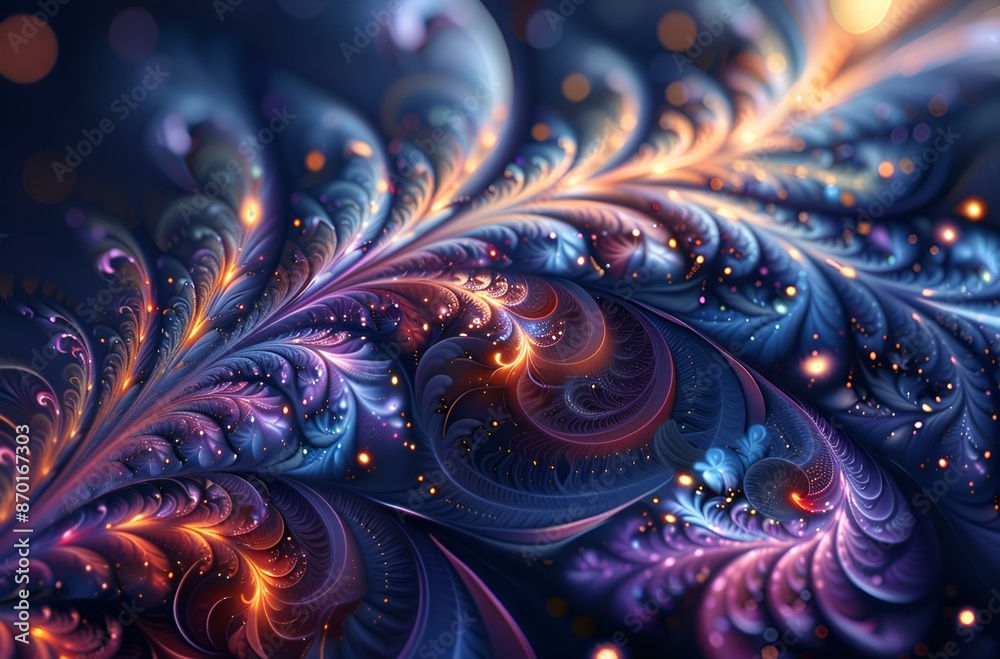 A mesmerizing fractal art piece with intricate patterns and vibrant colors. A mesmerizing fractal art piece with intricate patterns and vibrant colors.