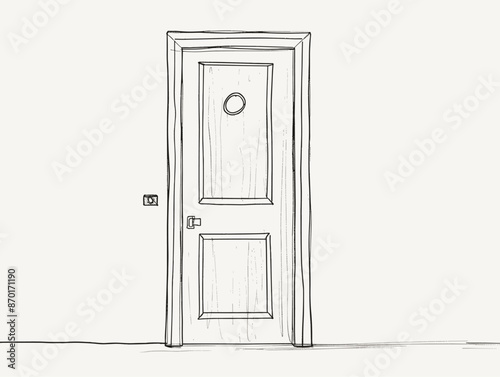 Cautious Observation Through the Peephole: A Figurative Representation of Precautionary Surveillance Before Embarking on Uncertain Endeavors