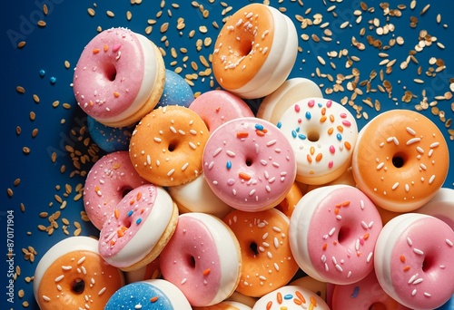 Deliciously Sprinkled Donuts photo