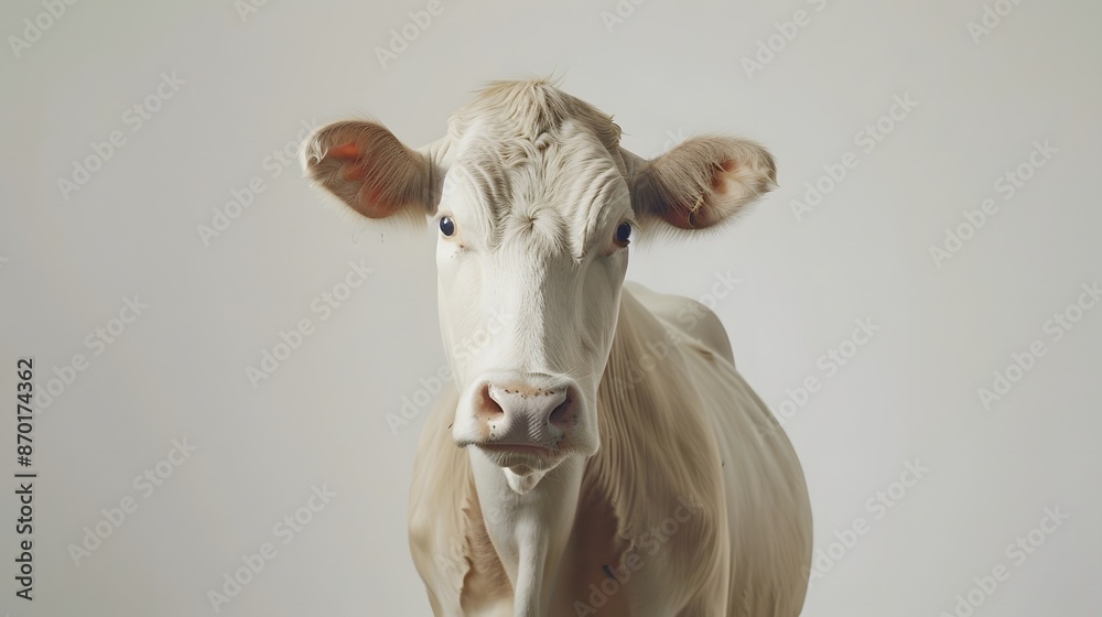 cow isolated on white background. cow isolated on white background.
