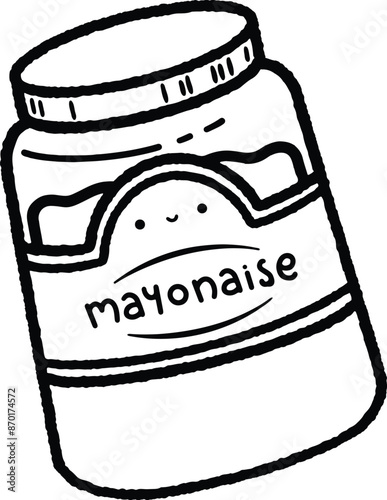 jar of mayonnaise with cute label