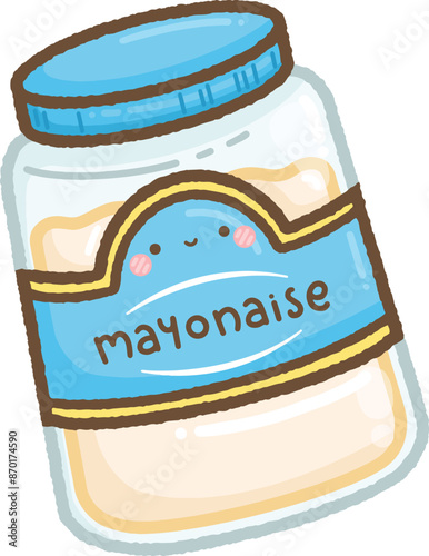 jar of mayonnaise with cute label