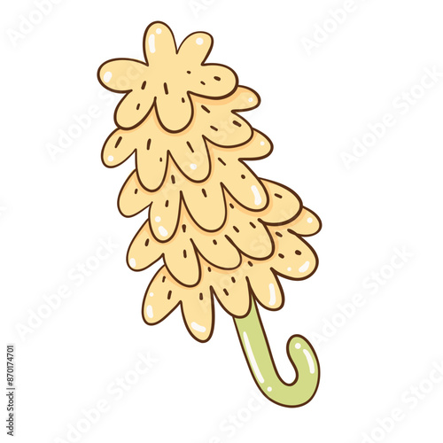 Illustration of Feather Duster cartoon doodle