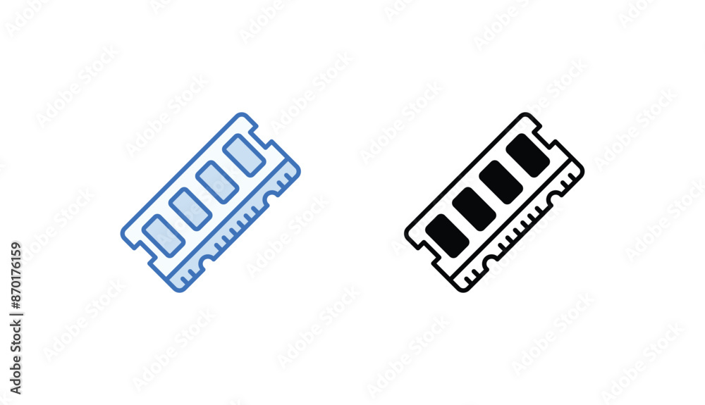 Ram icon design with white background stock illustration Ram icon design with white background stock illustration