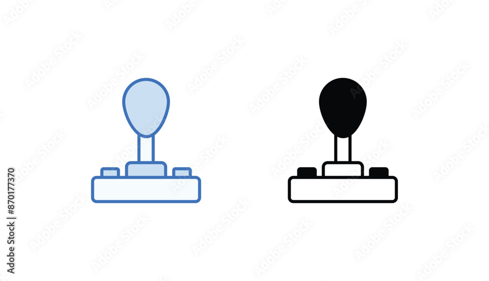 Joystick icon design with white background stock illustration Joystick icon design with white background stock illustration