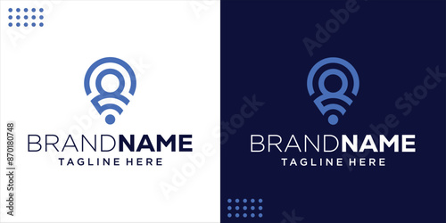 Location and people Pin icon design Abstract, Design Inspiration, Illustration, Vector