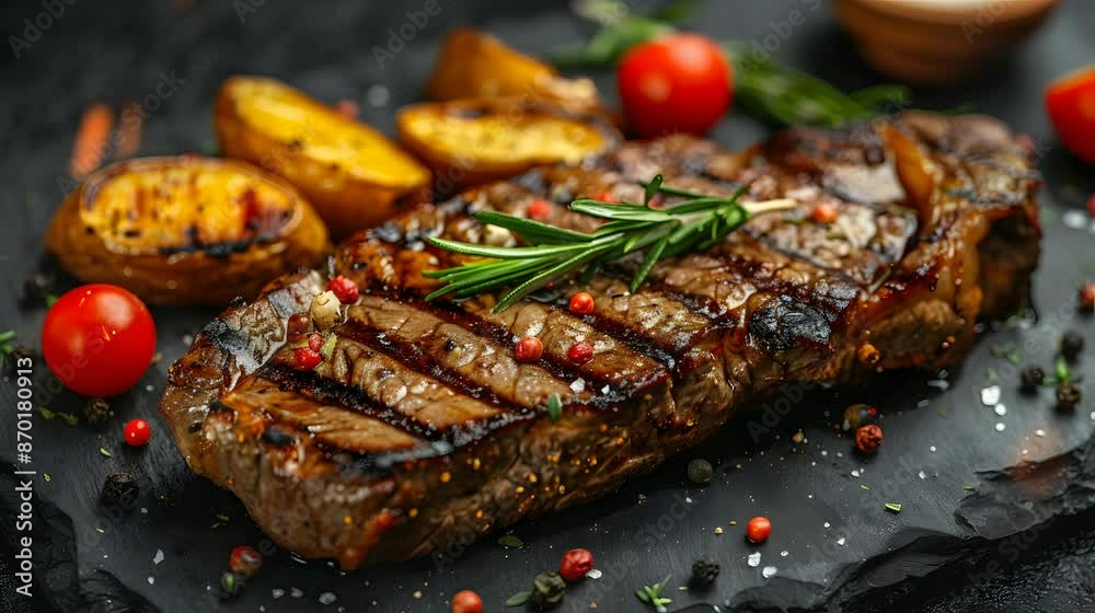 Grilled Steak with Roasted Vegetables Grilled Steak with Roasted Vegetables