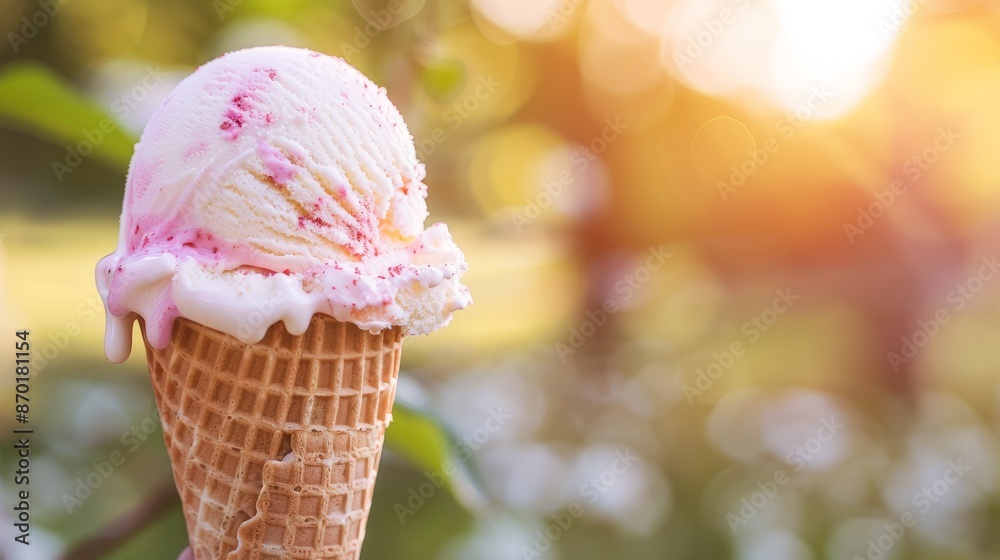 The delight of enjoying an ice cream cone on a hot summer day, the cold treat providing a sweet and refreshing respite from the heat. The delight of enjoying an ice cream cone on a hot summer day, the cold treat providing a sweet and refreshing respite from the heat.