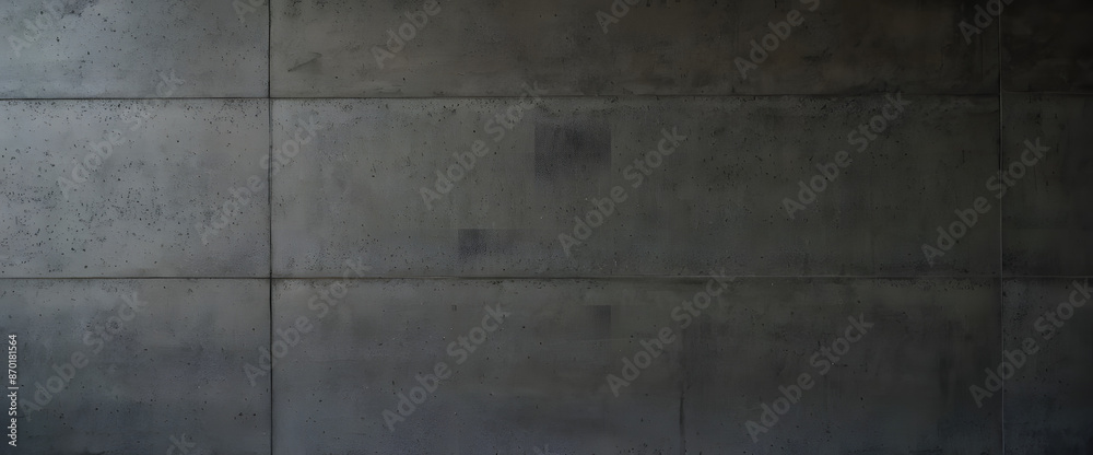 Black concrete wall with a cement texture after removing the raw cement wood. Black concrete wall with a cement texture after removing the raw cement wood.