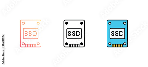 Floppy Disk icon design with white background stock illustration