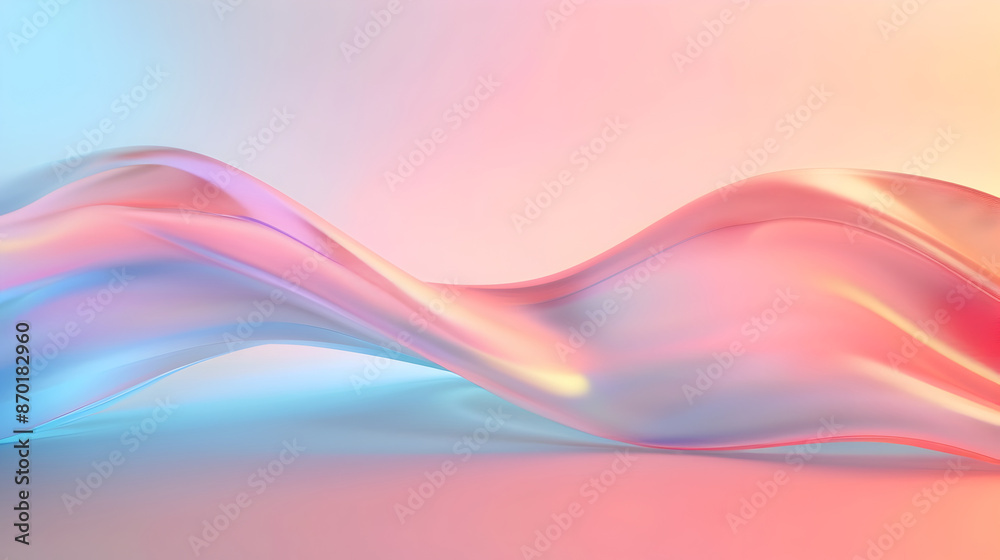Mesmerizing Abstract Fluid Waves of Vibrant Prismatic Gradient Hues Flowing in Smooth Dynamic Motion Mesmerizing Abstract Fluid Waves of Vibrant Prismatic Gradient Hues Flowing in Smooth Dynamic Motion