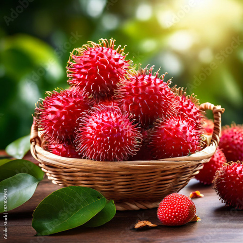 strawberries in a basket