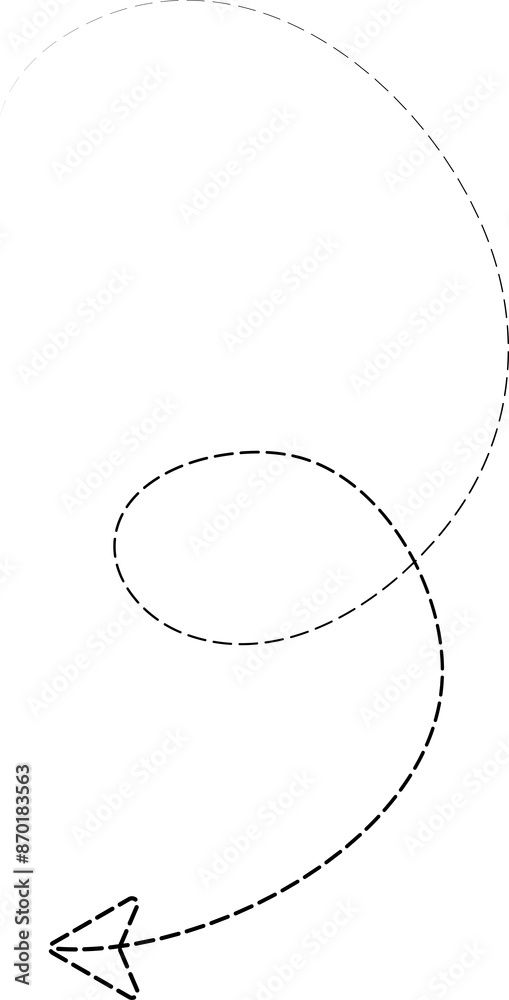 Arrow directions with dashed lines Arrow directions with dashed lines