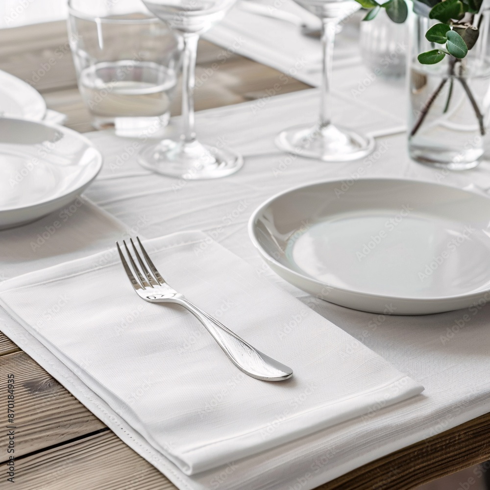 a table with plates and glasses a table with plates and glasses