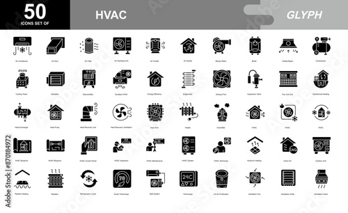 HVAC icon set
