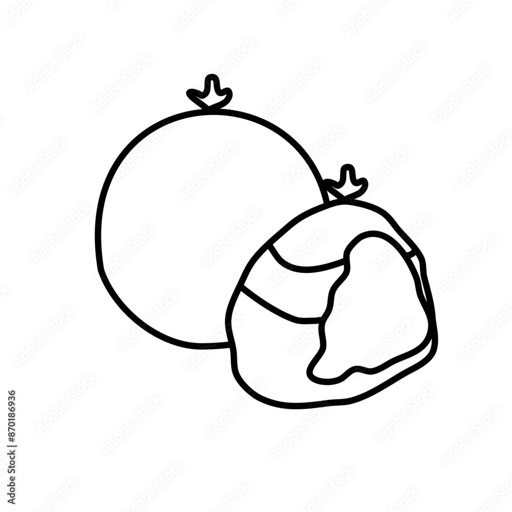 Obraz premium Cookies line illustration