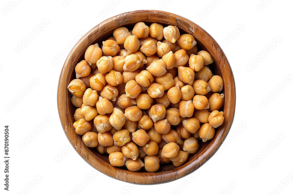 Chickpeas in a bowl isolated on transparent background Chickpeas in a bowl isolated on transparent background