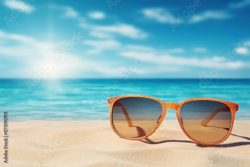 Sunglasses on a Beach