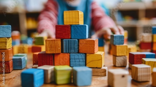 Young children play with toys, practice development, practice meditation © Wayu