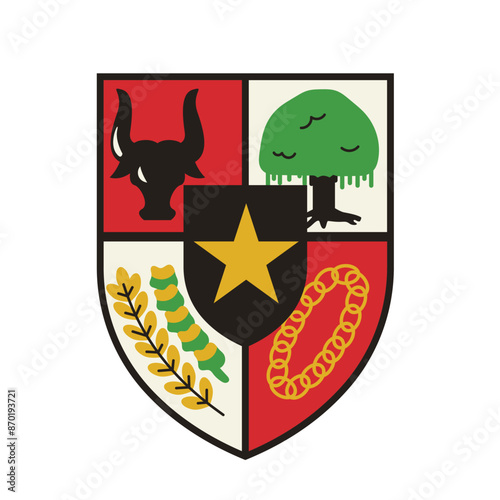 Indonesia Pancasila. Indonesia Independence Day.
