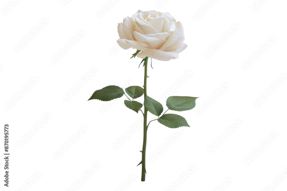 White rose isolated on transparent background White rose isolated on transparent background