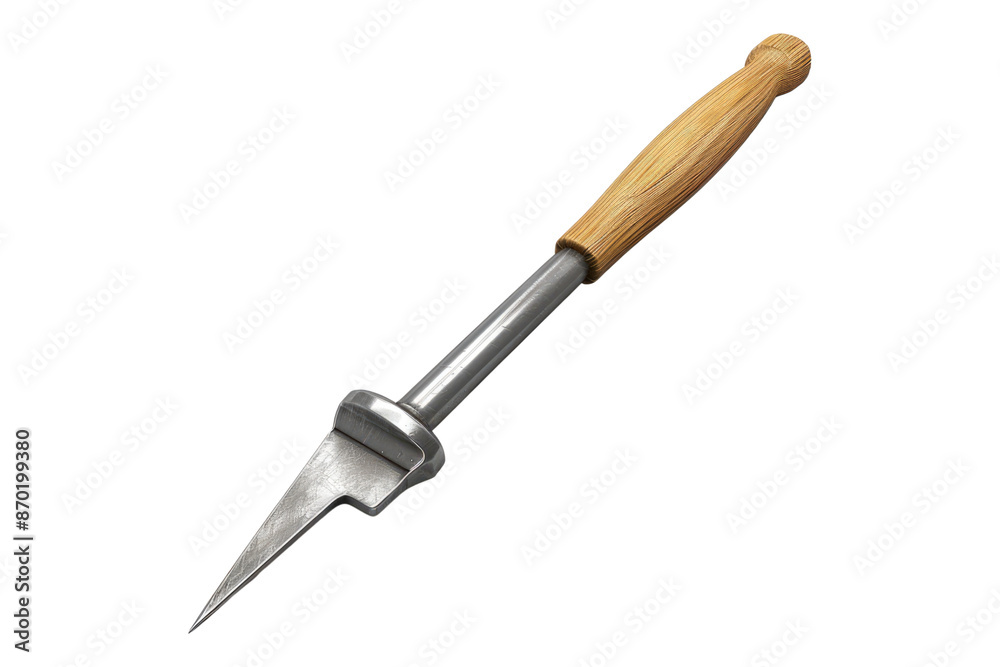 Metal chisel isolated on transparent background