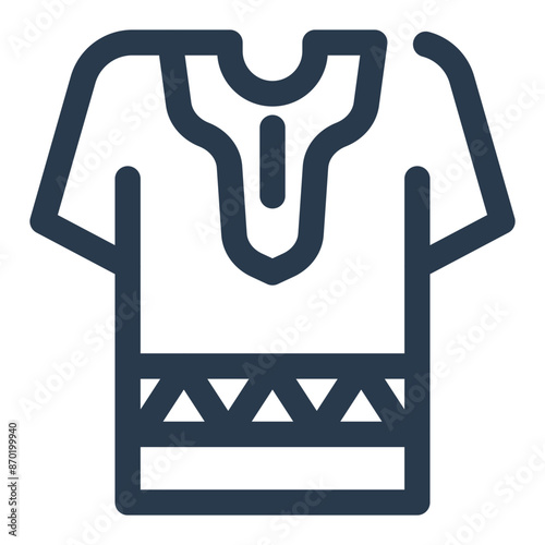 Colorful Dashiki Garment from African Indigenous Culture