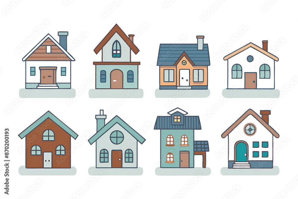 There exist various house styles in this collection There exist various house styles in this collection