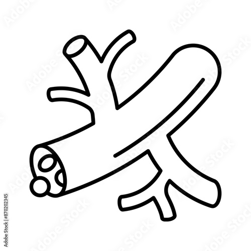 Blood vessels, line icon. Arteries and veins, blood, сardiovascular system, pressure, immunity, protection, heart. Linear illustration, editable strokes