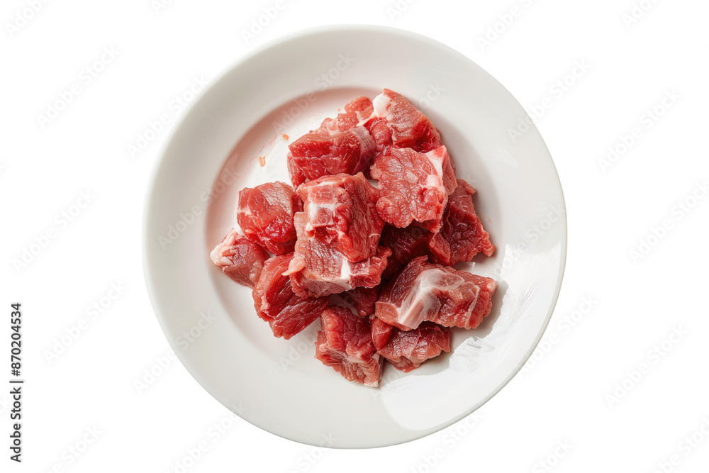 Pieces of raw meat isolated on transparent background Pieces of raw meat isolated on transparent background