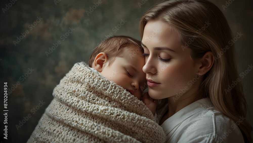 Fototapeta premium A lullaby whispered through generations, carrying tales of love and protection ai_generated