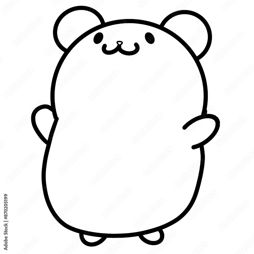 Cute animals outline Cute animals outline
