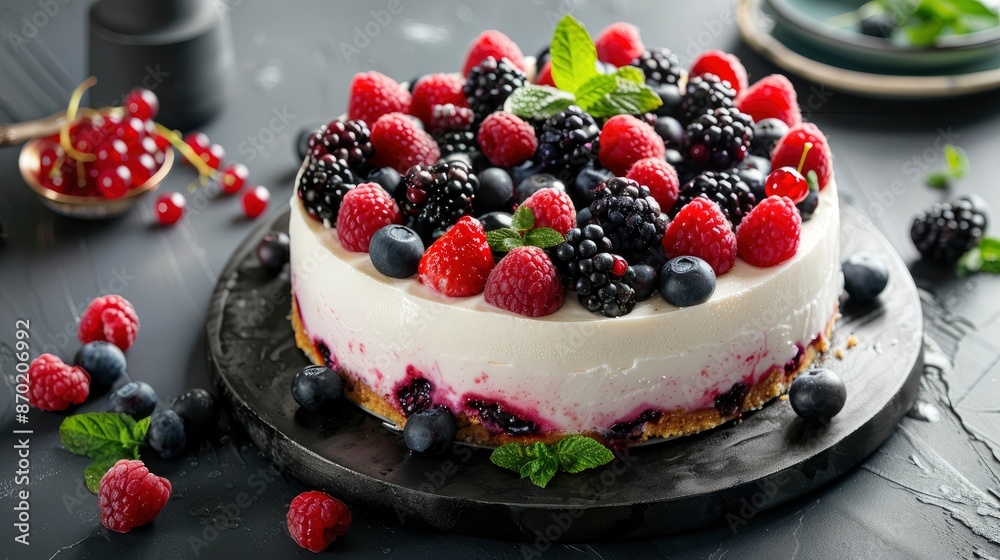 Fresh Berry Cheesecake, A Food Photography Recipe Idea Fresh Berry Cheesecake, A Food Photography Recipe Idea
