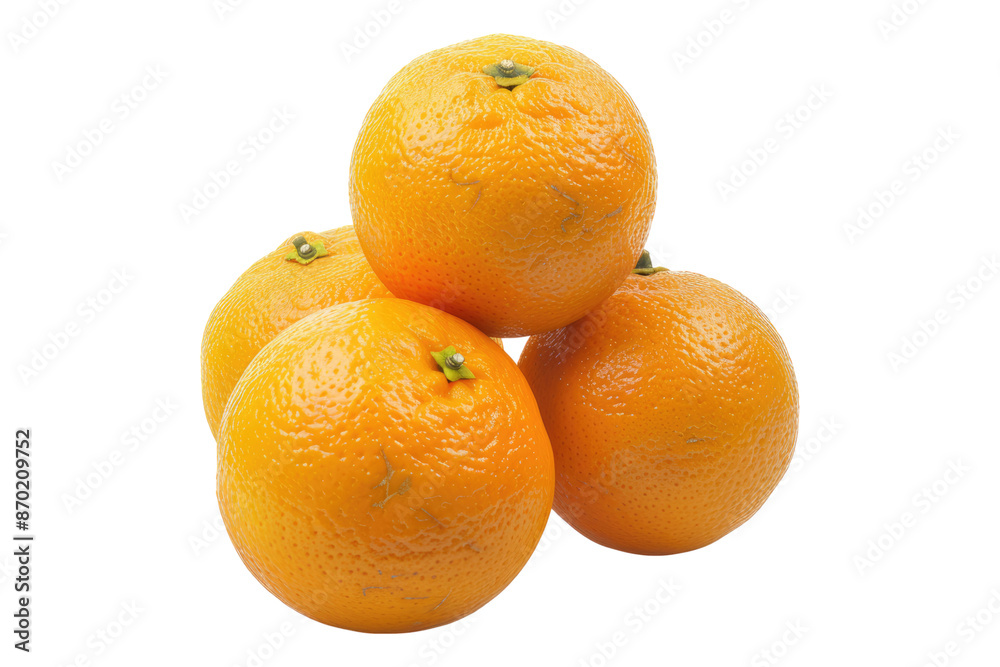 Three ripe orange isolated on transparent background Three ripe orange isolated on transparent background
