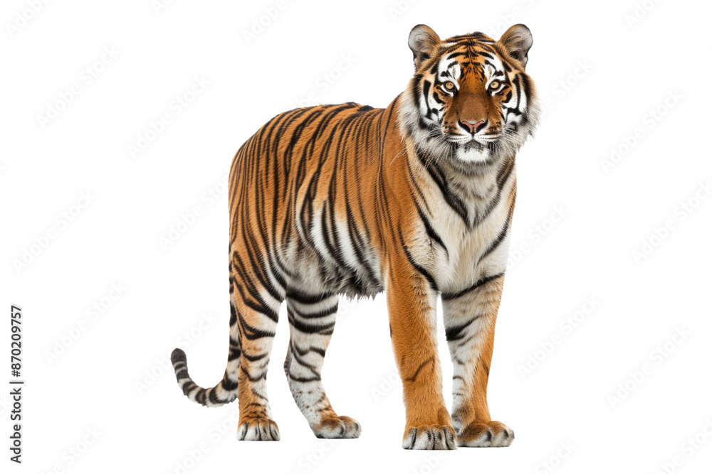 Tiger panther tigris isolated on transparent background Tiger panther tigris isolated on transparent background