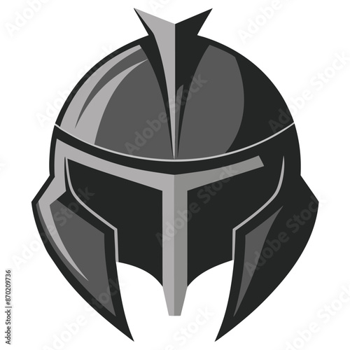 spartan helmet silhouette vector art