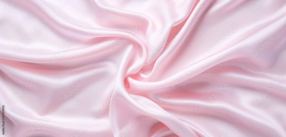 Obraz premium Light Pink Silk Fabric in Sophisticated Softness