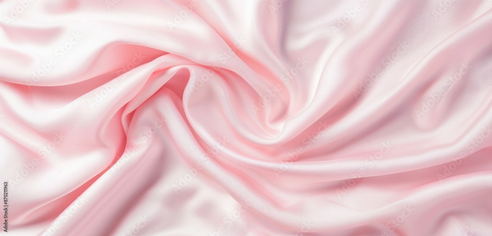 Obraz premium Light Pink Silk Fabric Sophisticated Softness and Delicate Grace
