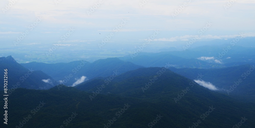 Fototapeta premium View from above of the mountain landscape