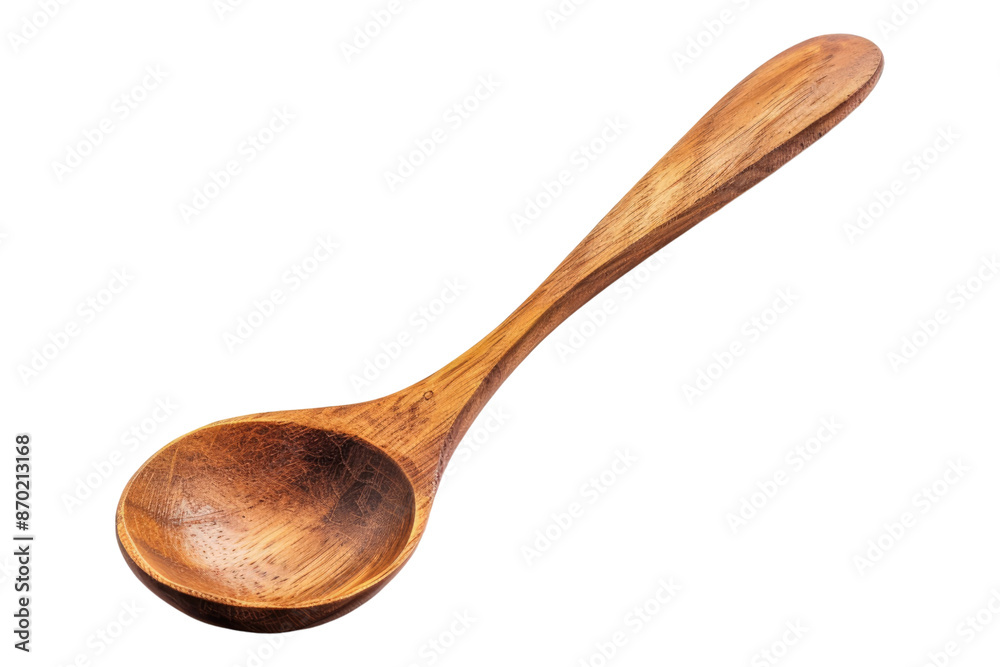 Wooden spoon isolated on transparent background Wooden spoon isolated on transparent background