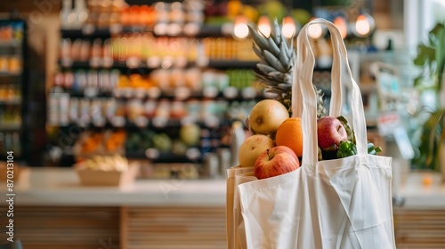 Sustainable Grocery Shopping with Reusable Bags for Zero Waste Lifestyle